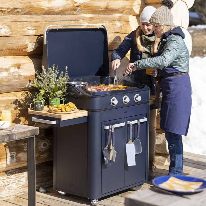 Combo Enosign 80 plancha op trolley marineblauw gas