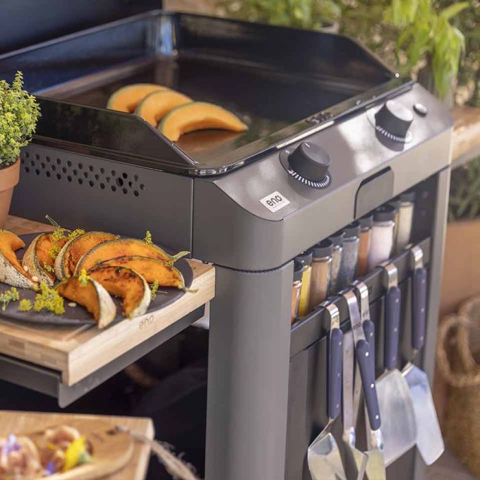 Eno Combo fusion 60 plancha op trolley cargo grijs gas