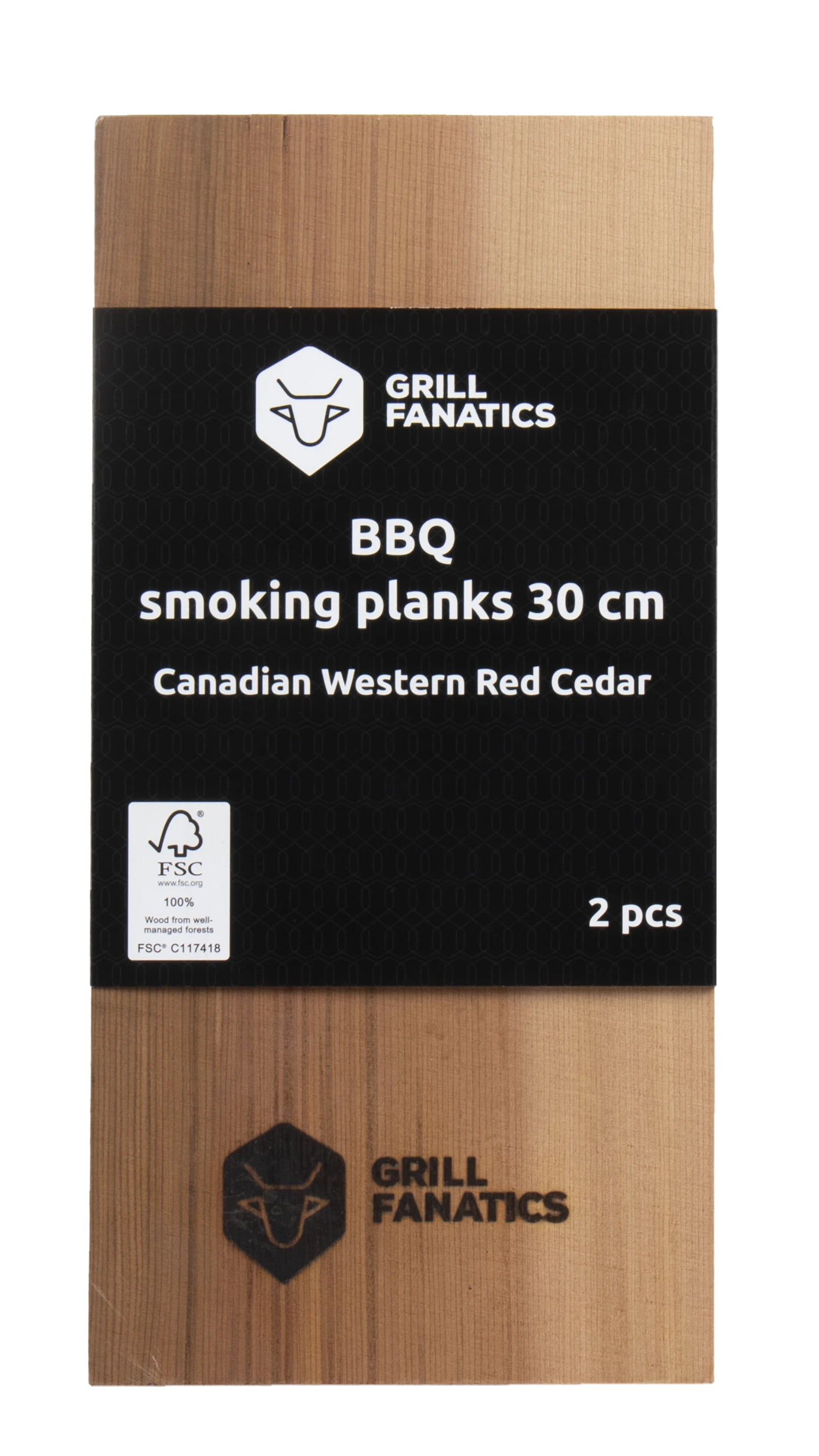 Grill Fanatics Rookplank 30cm 2 stuks