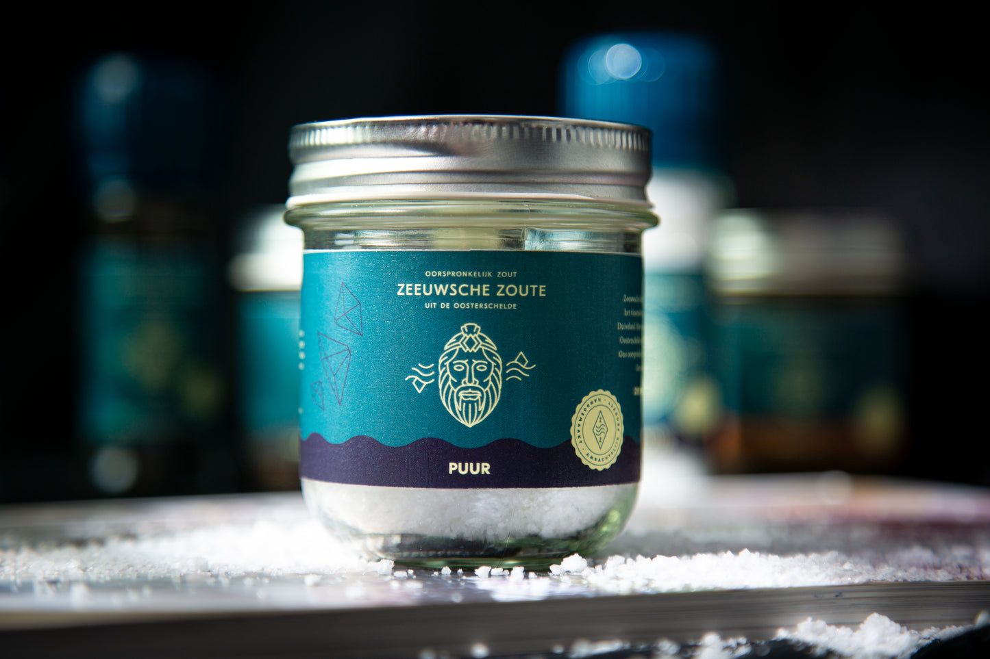 Zeeuwsche Zoute glazen pot PUUR