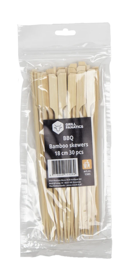 Grill Fanatics - 18cm Bamboo prikkers