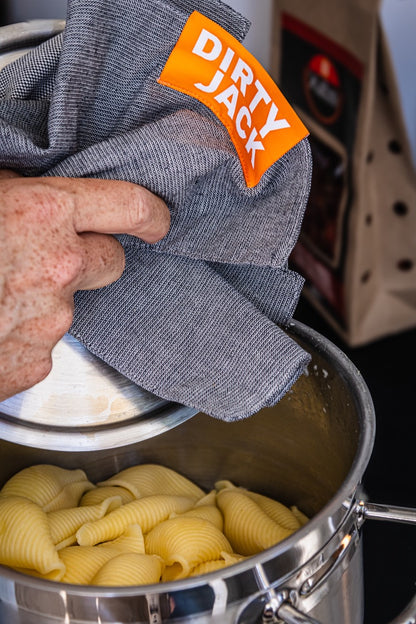 Dirty Jack Kookdoek | Charcoal - Oranje