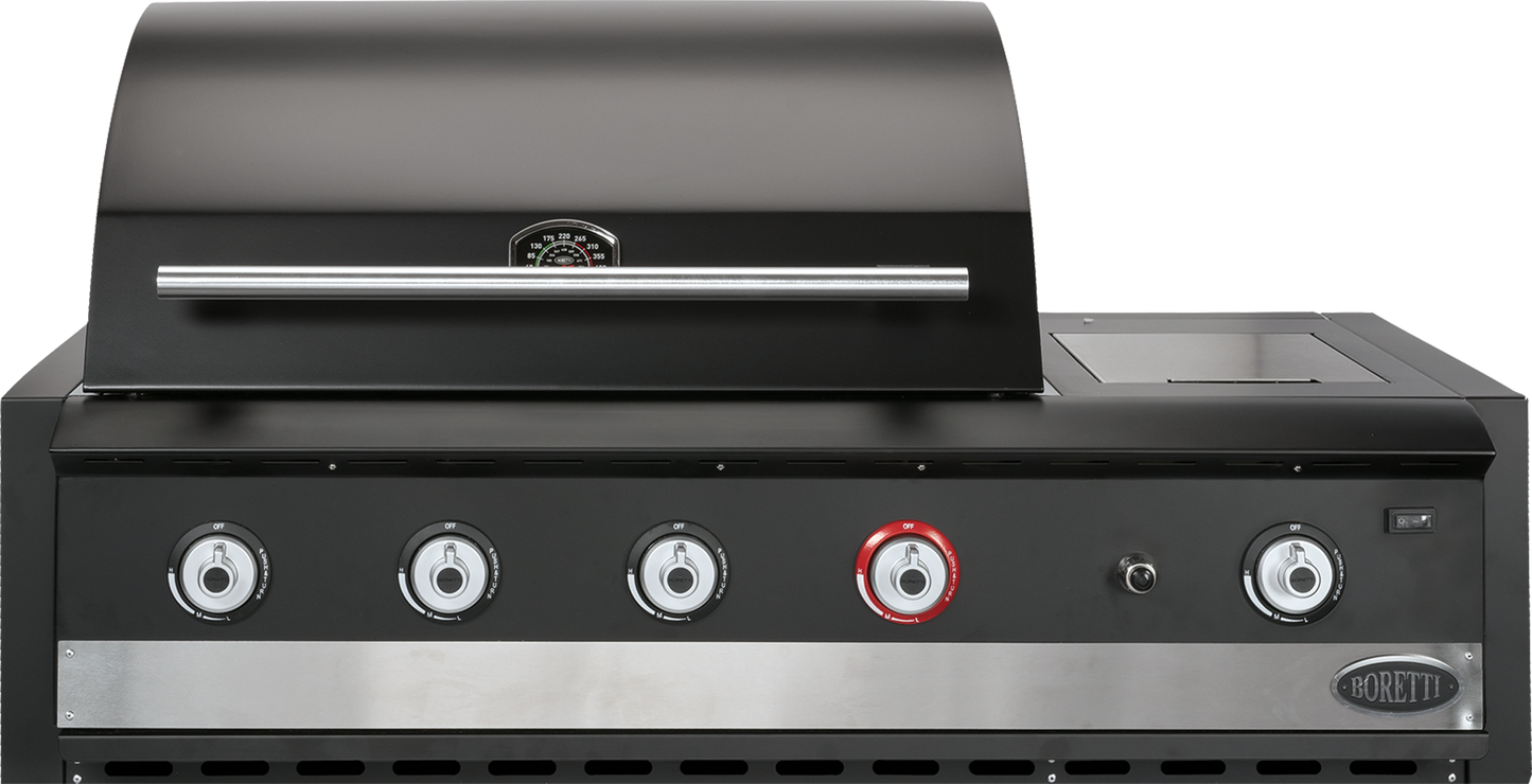Boretti Ibrido Top hybridebarbecue - inbouw