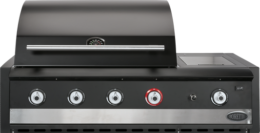 Boretti Ibrido Top hybridebarbecue - inbouw