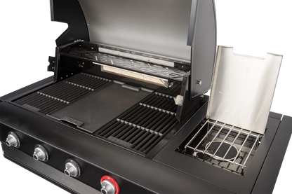 Boretti Ibrido Top hybridebarbecue - inbouw