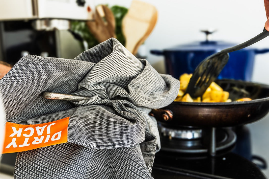 Dirty Jack Kookdoek | Charcoal - Oranje