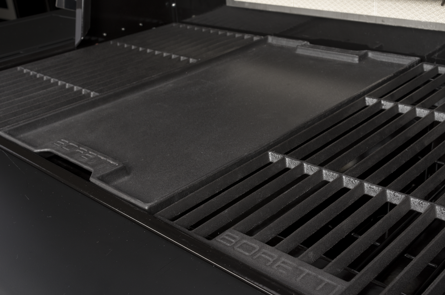 Boretti Ibrido Top hybridebarbecue - inbouw