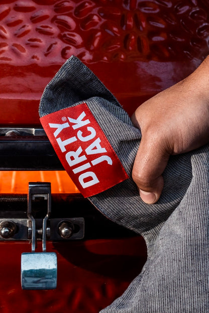 Dirty Jack Kookdoek | Charcoal - Rood