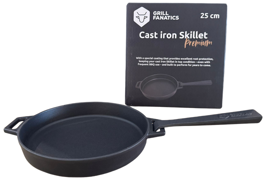 Grill Fanatics - Gietijzeren skillet 25cm met afneembaar handvat