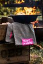 Dirty Jack Kookdoek | Charcoal - Roze
