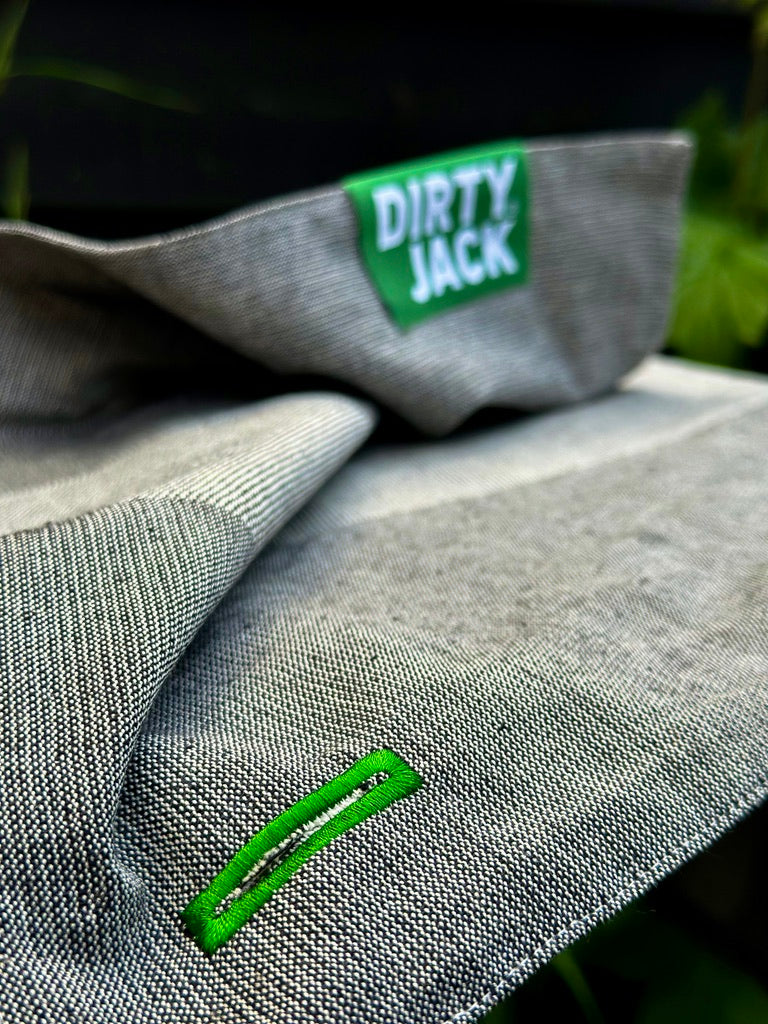 Dirty Jack Kookdoek | Charcoal - Groen