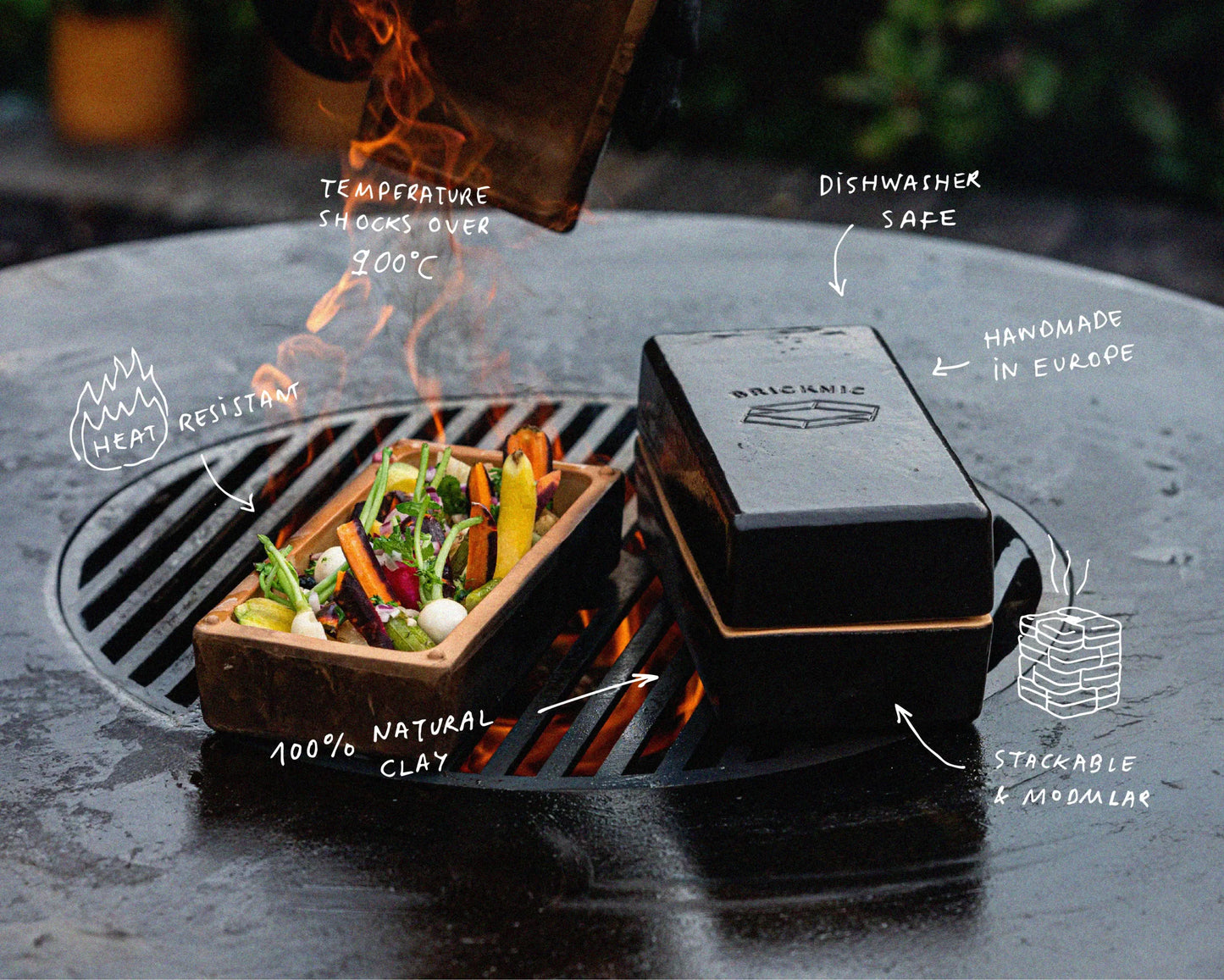 Bricknic Cooking Brick Black