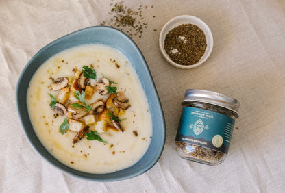 Zeeuwsche Zoute glazen pot ZWARTE KNOFLOOK