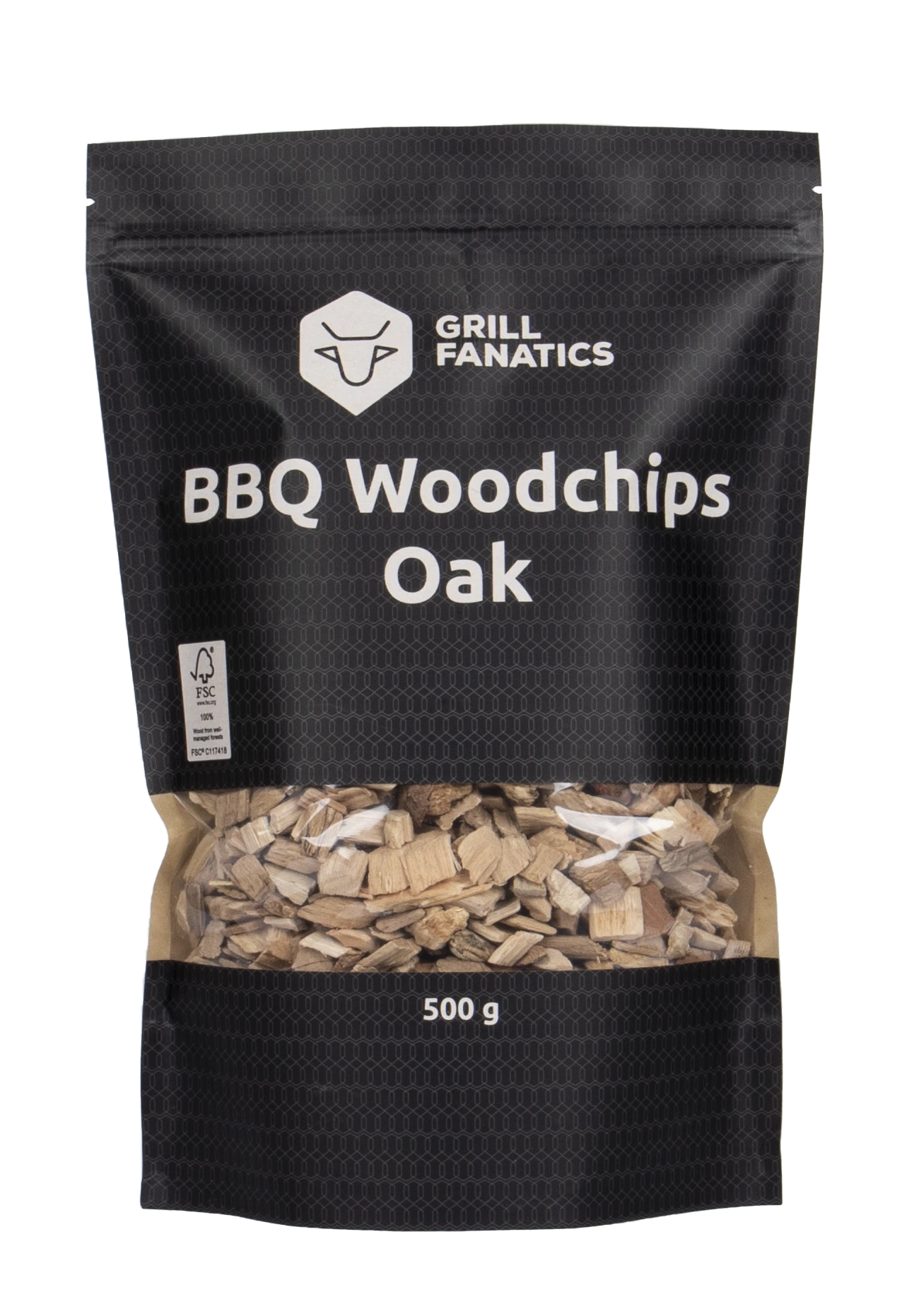 BBQ Woodchips Eik Grill Fanatics 500gr