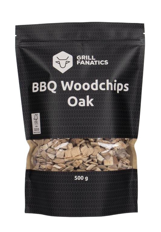 BBQ Woodchips Eik Grill Fanatics 500gr