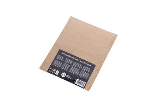 Grill Fanatics - Grill sheet Alder 20x25cm 5pcs