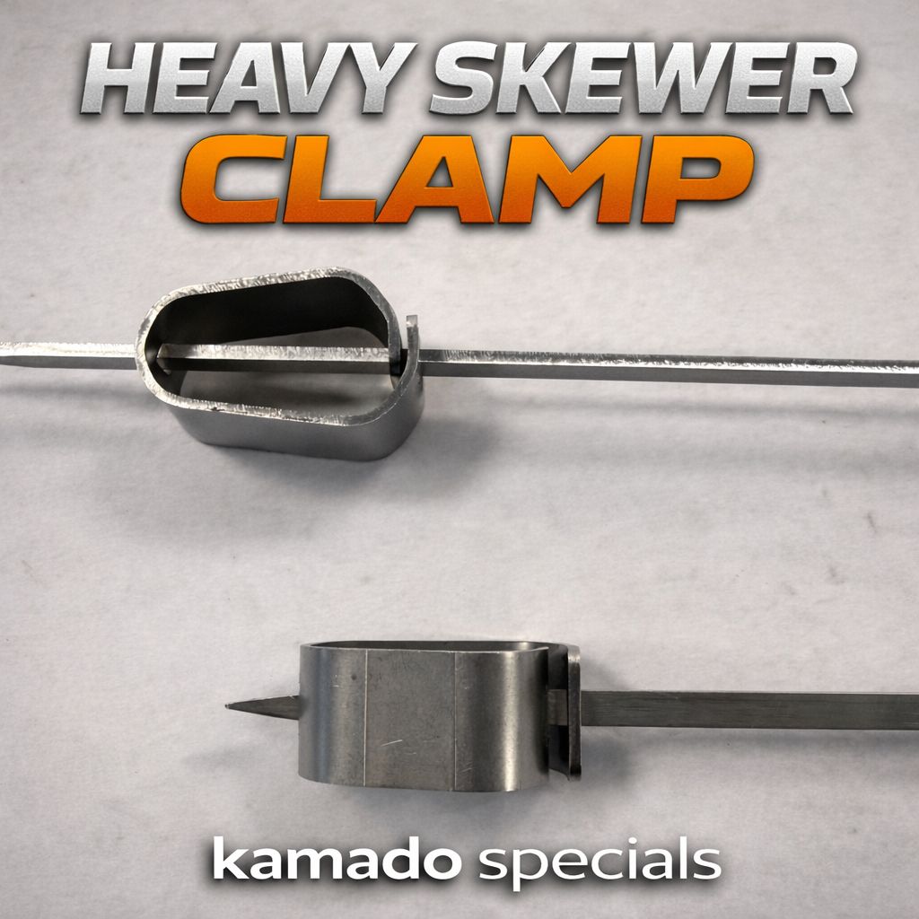 Kamado Specials | Heavy Duty klem voor kebabspies set van 10