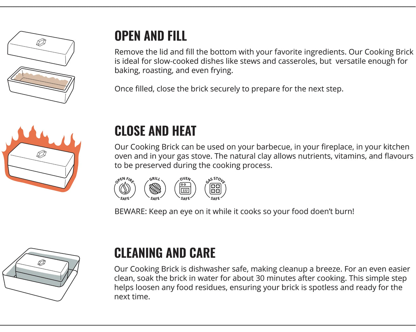 Bricknic - Cooking Brick Natural