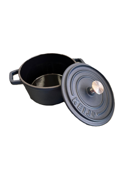 Keij Dutch Oven 14cm - 0.5l Blue Enamel