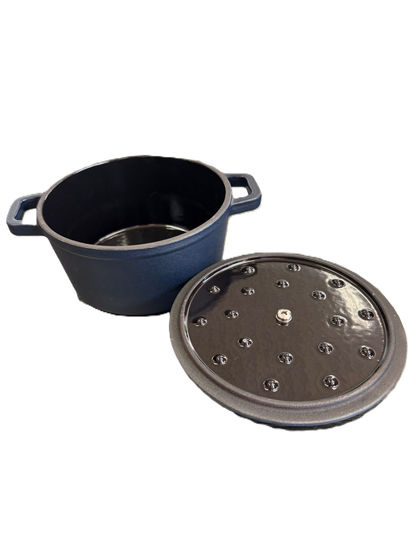 Keij Dutch Oven 14cm - 0.5l Blue Enamel