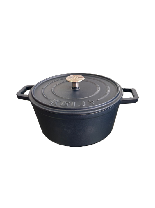 Keij Dutch Oven 24cm - 3.5l Blue Enamel