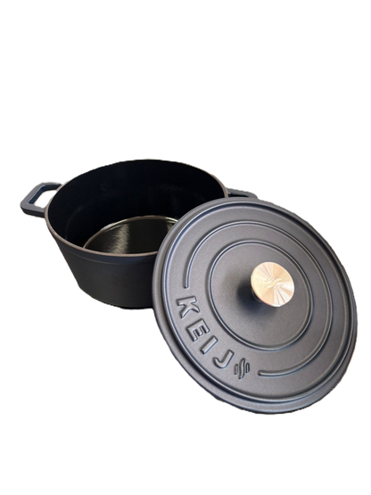 Keij Dutch Oven 24cm - 3.5l Blue Enamel