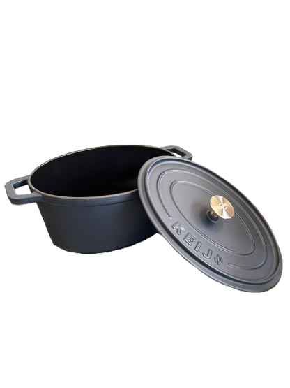 Keij Dutch Oven 30cm - 6l Blue Enamel