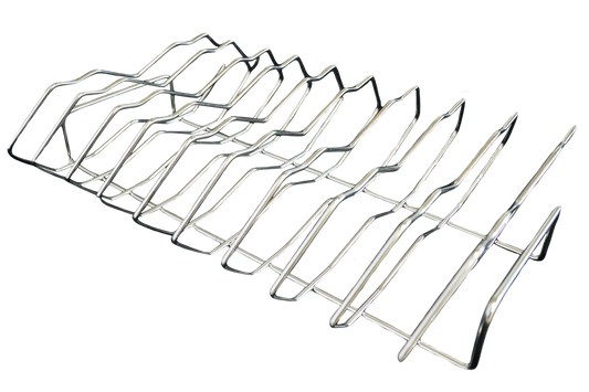 Primo groot ribbetjes rek stainless steel (9) Oval XL