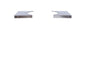 Primo RVS zijtafels voor cart Oval JR (2st) (req PG00318 Cart)