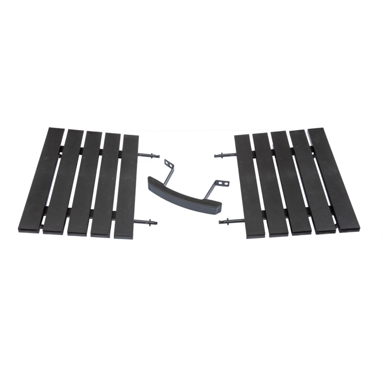 Outr kamado set zijtafels + handgreep zwart