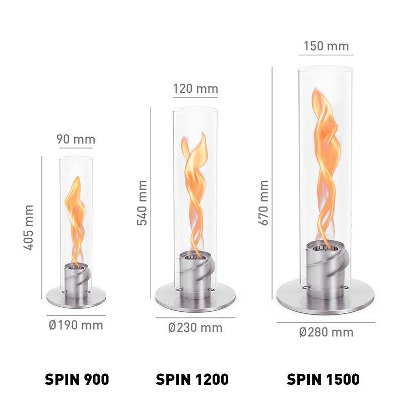 Höfats SPIN 1200 Tafelhaard Zilver