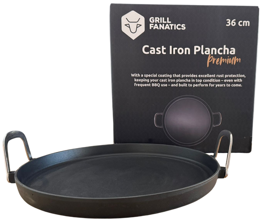 Grill Fanatics - Gietijzeren plancha 36cm