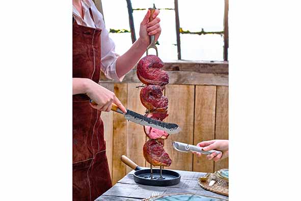 Forged Churrasco grijptang