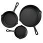 Keij Kamado gietijzeren pan - skillet - set 3 stuks - 16cm, 19,5 cm en 24,5 cm