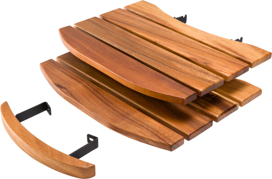 Keij kamado walnoot houten zijtafels en handvat - 21/23 inch