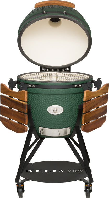 Keij kamado walnoot houten zijtafels en handvat - 21/23 inch